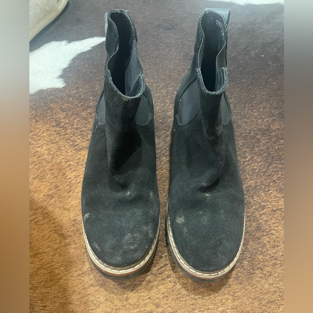 Black Suede Ankle Boots